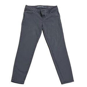 Eddie Bauer Slightly Curvy Skinny Ankle Jeans Low Rise Stretch Gray 2 Petite